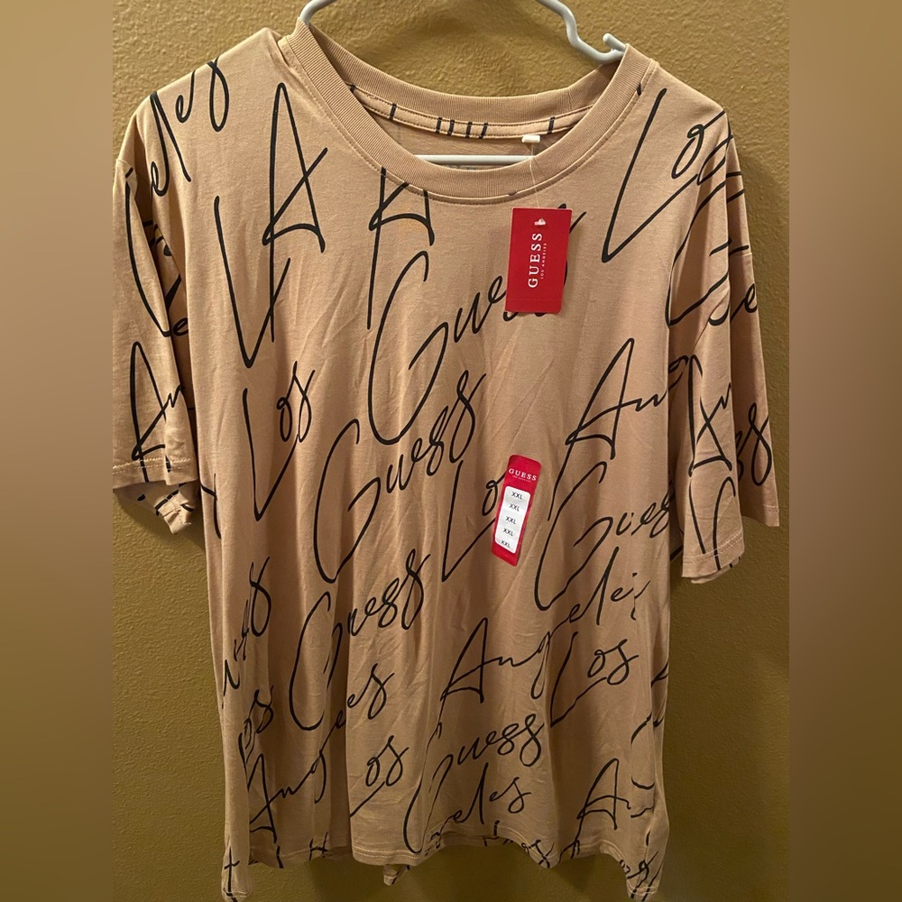 Guess Beige Graphic Tee